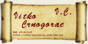 Vitko Crnogorac vizit kartica